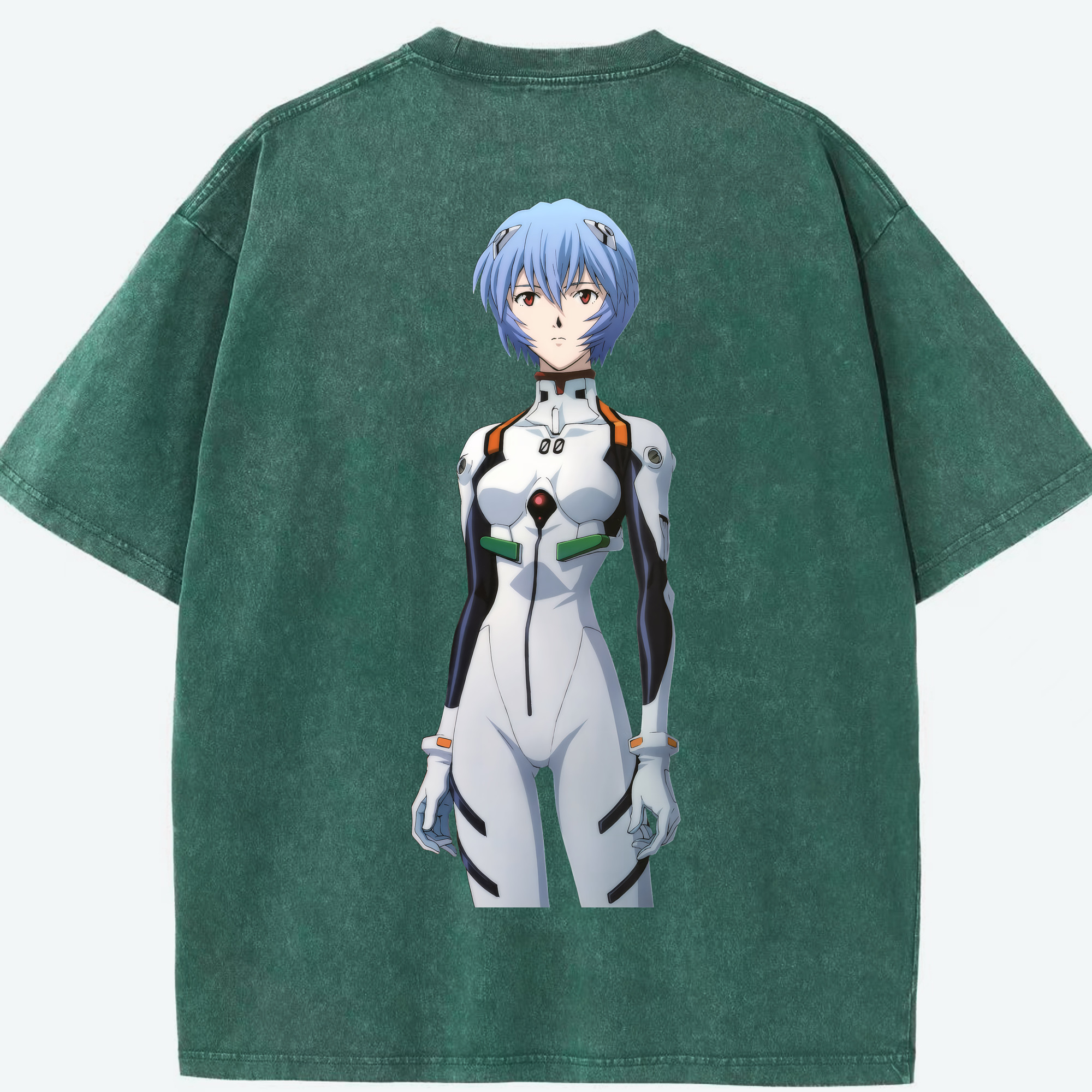 （画像用） EVA 新世紀エヴァンゲリオン 綿100% ヴィンテージ風 半袖Tシャツ（背面プリント）